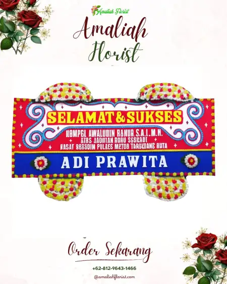 Papan Bunga Ucapan Selamat Wedding Outdoor Kepulauan Seribu